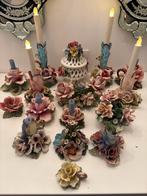 Grote collectie Capodimonte handbeschilderde porselein rozen, Enlèvement ou Envoi
