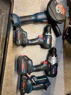 Bosch blauw gereedschap set, Doe-het-zelf en Bouw, Ophalen of Verzenden, Zo goed als nieuw, Boormachine