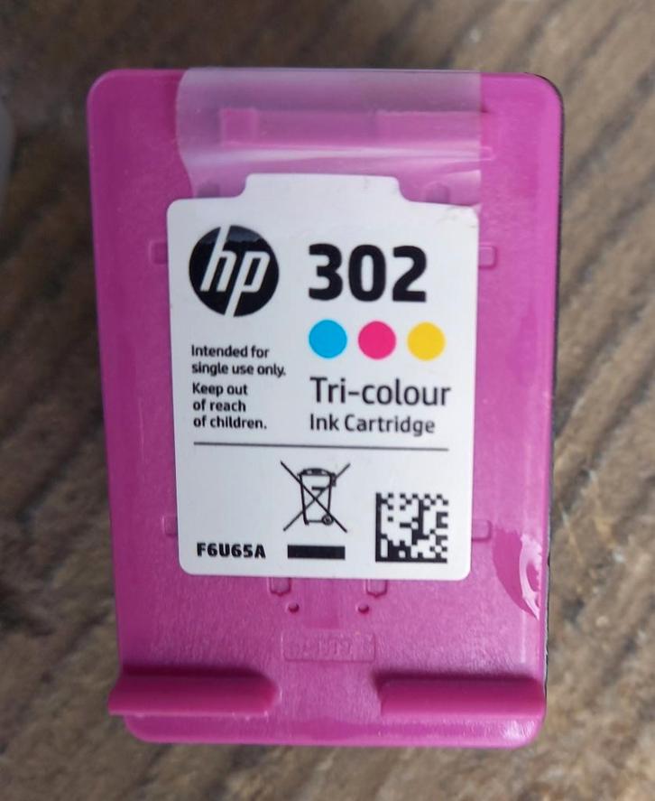 Cartouche encre HP 302 Tri-Colour, Computers en Software, Printerbenodigdheden, Zo goed als nieuw, Cartridge, Ophalen of Verzenden