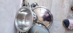 Casserole, Huis en Inrichting, Keuken | Potten en Pannen, Ophalen, Inox, Gebruikt, Pannenset