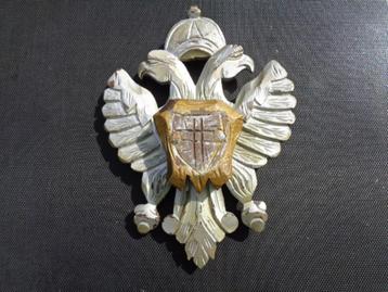 Antiek heraldisch wapen schild , dubbel koppige adelaar beschikbaar voor biedingen