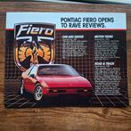 PONTIAC  FIERO   1983, Boeken, Auto's | Folders en Tijdschriften, Ophalen of Verzenden, Nieuw, Overige merken