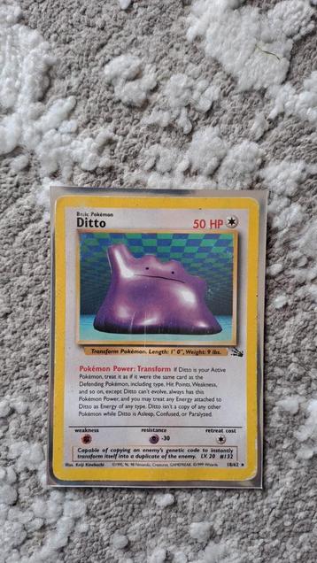 Ditto 1995, Hobby en Vrije tijd, Verzamelkaartspellen | Pokémon, Ophalen of Verzenden, Gebruikt, Losse kaart
