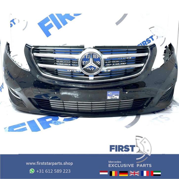 W447 BUMPER ZWART Mercedes V KLASSE / VITO VOORBUMPER COMPLE, Auto-onderdelen, Carrosserie, Bumper, Mercedes-Benz, Voor, Gebruikt
