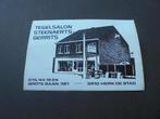 Sticker Tegelsalon Steenaerts Gerrits Herk-de-Stad, Verzamelen, Verzenden, Nieuw, Bedrijf of Vereniging