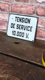 Plaque émaillée tension de service, Antiquités & Art, Antiquités | Email, Enlèvement ou Envoi