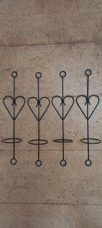 4 nieuwe metalen plantenhouders voor hangende bloempotten, Tuin, Nieuw, Ophalen of Verzenden, Minder dan 25 cm