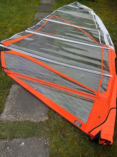 Unifiber Maverick 7.3 & 5.8, Watersport en Boten, Windsurfen, Zo goed als nieuw, Zeil, Met draagtas, 5 tot 7 m², Ophalen of Verzenden