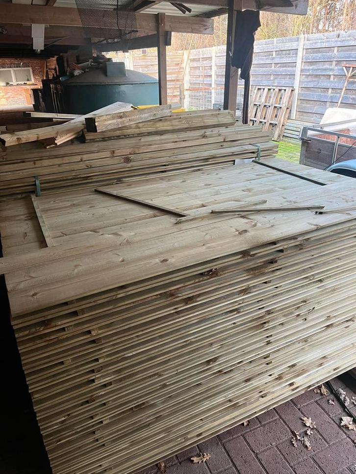 Geïmpregneerde planken. Nieuw, Tuin en Terras, Terrasdelen en Vlonders, Zo goed als nieuw, Ophalen