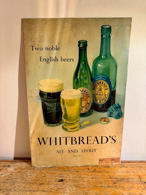 Tôle Biére Whirtbread’s, Verzamelen, Merken en Reclamevoorwerpen, Gebruikt, Ophalen of Verzenden