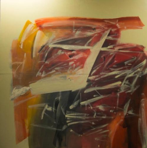Schilderijen van Johan Daenen (10stuks, Groot!) 2,48mx 2,48m, Antiek en Kunst, Kunst | Schilderijen | Abstract, Ophalen