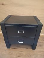 Zwart nachtkastje, Ophalen, Gebruikt, 45 tot 65 cm, Minder dan 55 cm