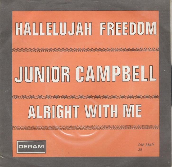 Junior Campbell – Hallelujah Freedom, Cd's en Dvd's, Vinyl Singles, Gebruikt, Single, Pop, 7 inch, Ophalen of Verzenden