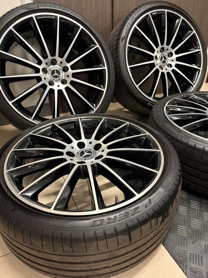 Mercedes AMG breedset velgen met zomerbanden 20 inch, Auto-onderdelen, Overige Auto-onderdelen, Gebruikt, Ophalen