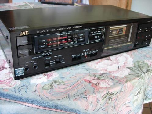 JVC TD-X301 Herziene cassettedeck-tests mogelijk, Audio, Tv en Foto, Cassettedecks, JVC, Auto-reverse, Tiptoetsen, Tape counter