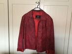 Veste en cuir  agneau bordeau, Kim, Zo goed als nieuw, Rood, Ophalen