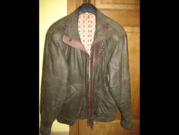 Veste en cuir « homme » de couleur brune ; taille 50 ; 1er p beschikbaar voor biedingen