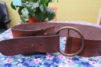 Riem leder bruin Josephine & Co - 92 cm - breedte 7 cm, Kleding | Dames, Riemen en Ceinturen, Josephine & Co, Echt leder, 90 tot 100 cm