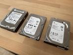 3 harde schijven 7200RPM, 4 TB totaal (Seagate + Samsung), Ophalen, Intern, Gebruikt, Seagate