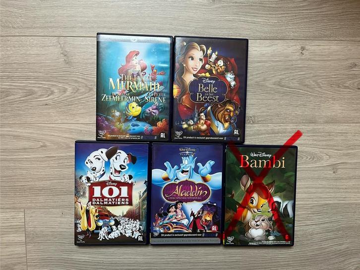 4 Disney DVD’S, Cd's en Dvd's, Dvd's | Tekenfilms en Animatie, Zo goed als nieuw, Europees, Tekenfilm, Alle leeftijden, Ophalen of Verzenden