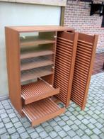 cd kast, Huis en Inrichting, Woonaccessoires | Cd- en Dvd-rekken, Ophalen, Gebruikt, 25 tot 75 discs, Hout