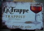 LA TRAPPE REKLAME -METAAL-, Verzamelen, Ophalen of Verzenden