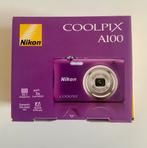 Nikon Coolpix a100 paars, Ophalen, Zo goed als nieuw, Nikon