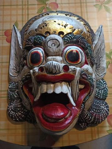 Houten masker gr  Nepal  beschikbaar voor biedingen