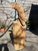 houtsculptuur papegaai, Dieren en Toebehoren, Papegaai