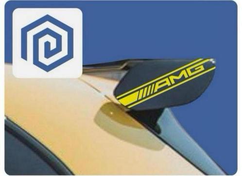 Mercedes A45 SPOILER Stickers AMG - Vinyl Sticker Logo ROOD, Auto diversen, Autostickers, Ophalen of Verzenden