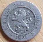BELGIE : 10 CENTIMES 1861, Postzegels en Munten, Munten | België, Overig, Losse munt, Verzenden