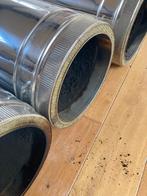 Dubbelwandige inox buis schouw, Ophalen, Gebruikt, Kachel, 60 tot 150 cm