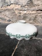 Abat-jour en opaline avec détail vert, Enlèvement ou Envoi