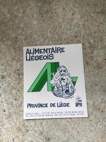 Sticker Rubine - Province de Liège, Envoi, Bande dessinée ou Dessin animé