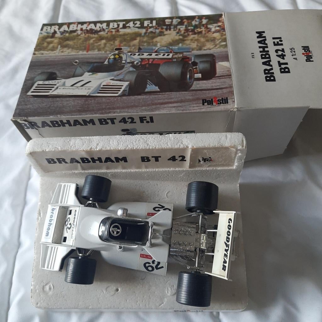 BRABHAM BT42 F.1*POLISTIL*1/25*VINTAGE*, Hobby en Vrije tijd, Modelauto's | 1:24, Nieuw, Auto, Overige merken, Ophalen