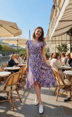 Lila asymmetrische jurk , mt L, Enlèvement ou Envoi, Comme neuf, Taille 38/40 (M), Sous le genou