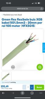 Je vendrai deux bobines XGB kabel 5G1.5mm2 - 20mm de câble, Ophalen of Verzenden, Zo goed als nieuw