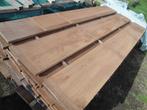 Une planche en Iroko de +- 285cm x 35,5cm x 3cm - bois brut, Bricolage & Construction, Planche, Autres essences de bois, Enlèvement
