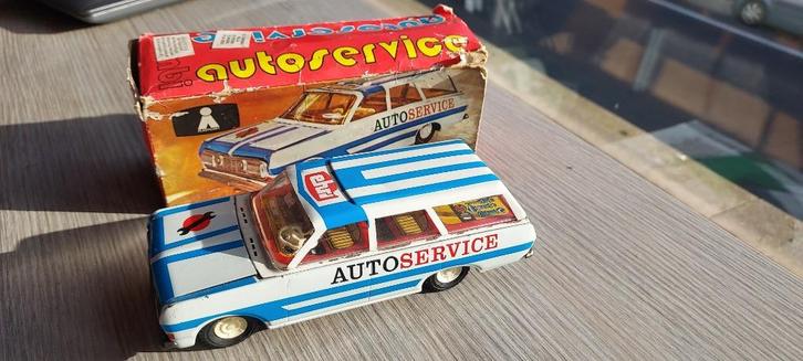 oude speelgoedauto Opel Kombi , met doos, Antiek en Kunst, Antiek | Speelgoed, Verzenden