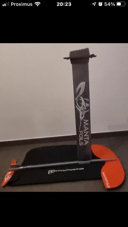 Foil windsurfboard MANTA, zgst, Watersport en Boten, Windsurfen, Gebruikt, Overige typen, Met vin(nen), Ophalen of Verzenden