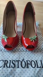 Magnifiques escarpins vernis rouge Cristofoli, Kleding | Dames, Ophalen of Verzenden, Rood, Pumps