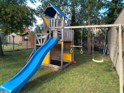 Speeltoren Wickey, Kinderen en Baby's, Speelgoed | Buiten | Speeltoestellen, Zo goed als nieuw, Glijbaan, Ophalen