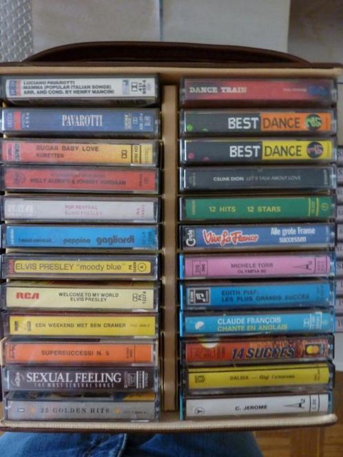 Verzameling van 85 cassettebandjes - 75 % TYPE CHROME, Cd's en Dvd's, Cassettebandjes, Gebruikt, Origineel, Verzamelalbums, 26 bandjes of meer
