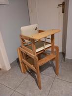 Houten kinderstoel en kindertafel met stoel, Ophalen, Gebruikt