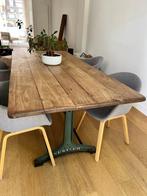 Authentieke industriële tafel (Nestler onderstel), Ophalen
