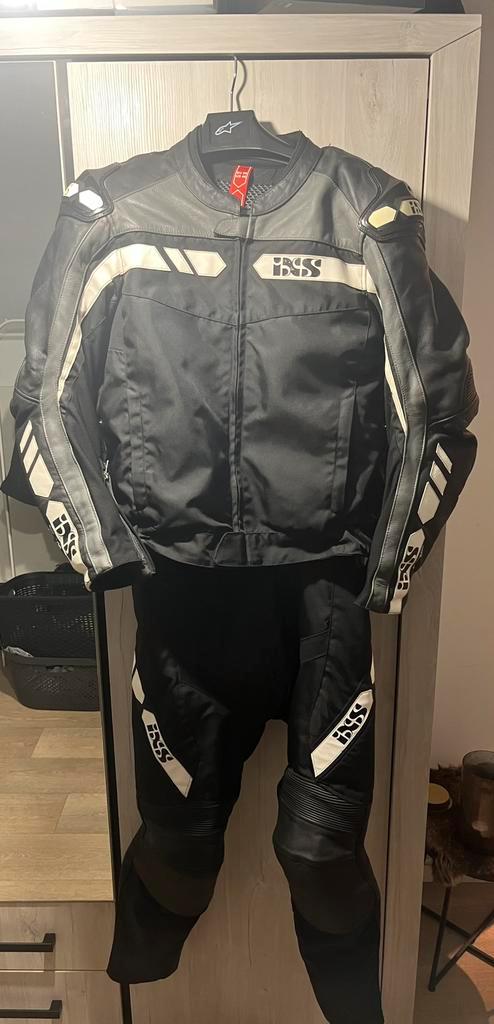 2 delig motorpak leder/stof, Motoren, Kleding | Motorkleding, Heren, Ophalen