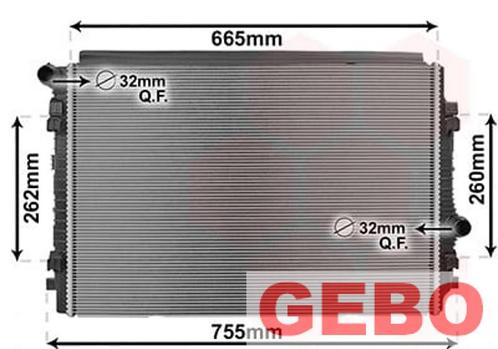 Audi a3 8V 2012 t/m 2016 2.0 TDI Radiateur 5Q0 121 251 EN, Autos : Pièces & Accessoires, Moteurs & Accessoires, Audi, Neuf, Enlèvement ou Envoi