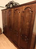 Armoire bois massif  5 porte, Maison & Meubles, Armoires | Penderies & Garde-robes, 200 cm ou plus, Utilisé, 50 à 75 cm, 150 à 200 cm