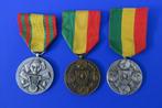 3 Médailles république du ZAÏRE, Ophalen of Verzenden, Overige soorten, Lintje, Medaille of Wings