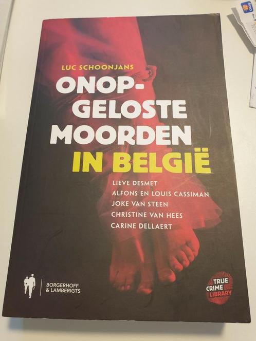 Luc Schoonjans - Onopgeloste moorden in Belgie, Boeken, Overige Boeken, Zo goed als nieuw, Ophalen of Verzenden